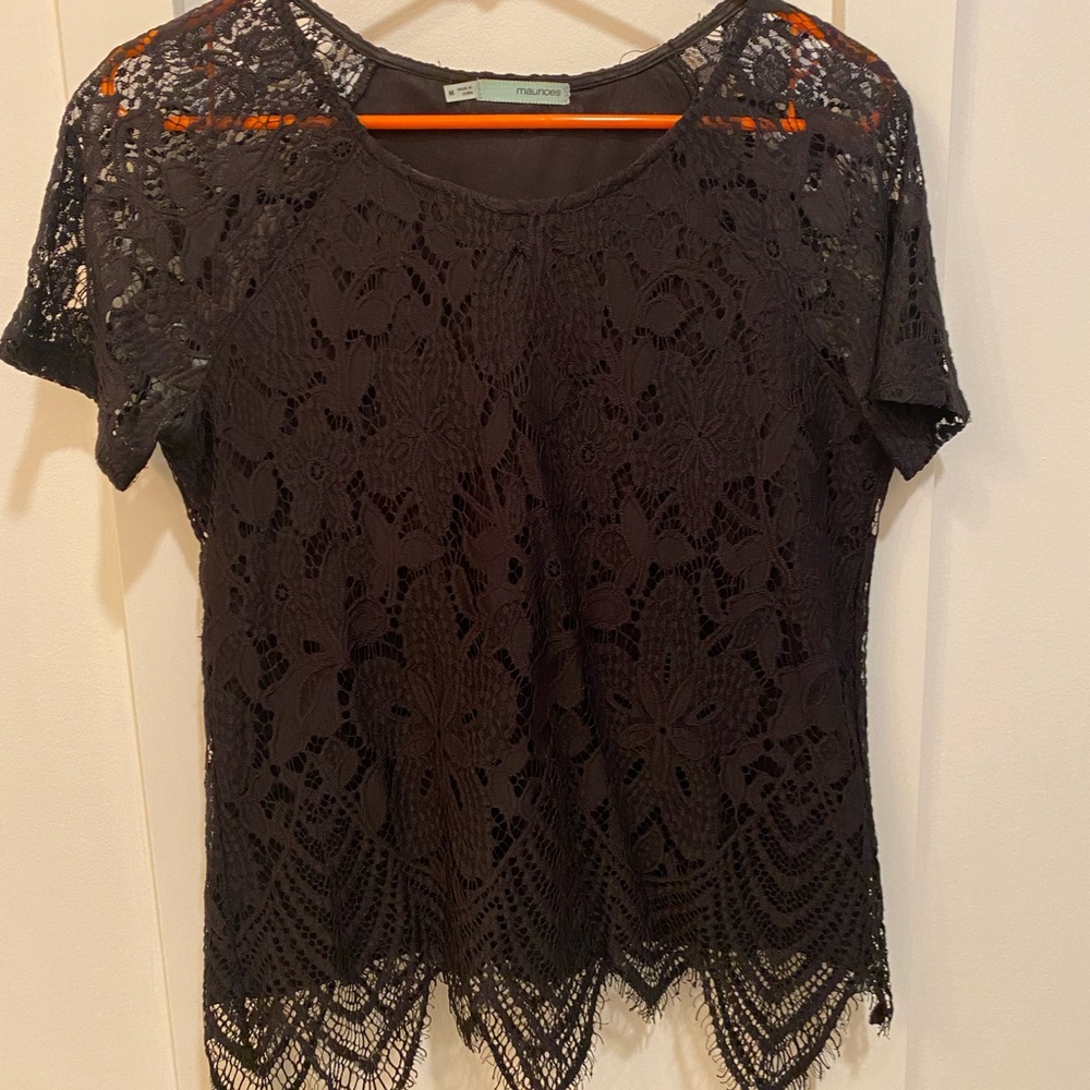 Maurice’s black lace top